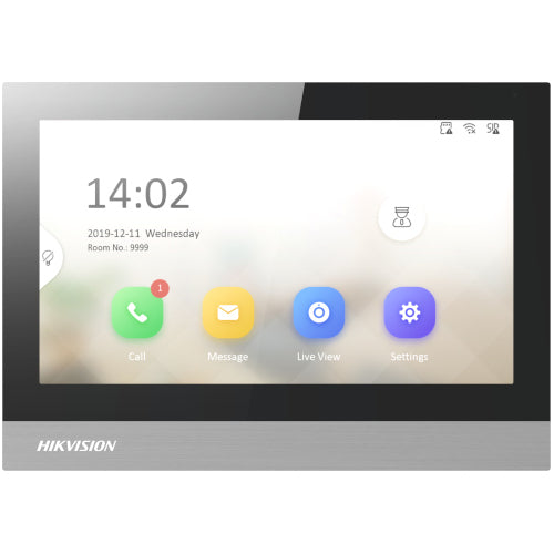 Hikvision DS-KH8380-WTE1 – Οθόνη IP θυροτηλεόρασης 7″ με Wi-Fi, γκρι