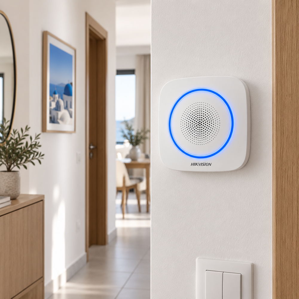 Hikvision DS-PS1-I-WE (Blue) — ενδεικτική απεικόνιση τοποθέτησης
