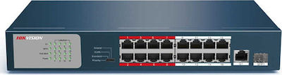 DS-3E0318P-E/M HIKVISION 16 Ports PoE Switch
