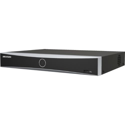 DS-7604NXI-K1 NVR, 4-channel IP cameras, up to 8 MP resolution, AcuSense