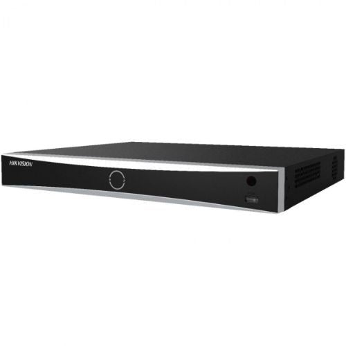 DS-7616NXI-K2 NVR, 16 IP camera channels, up to 8 MP resolution, AcuSense