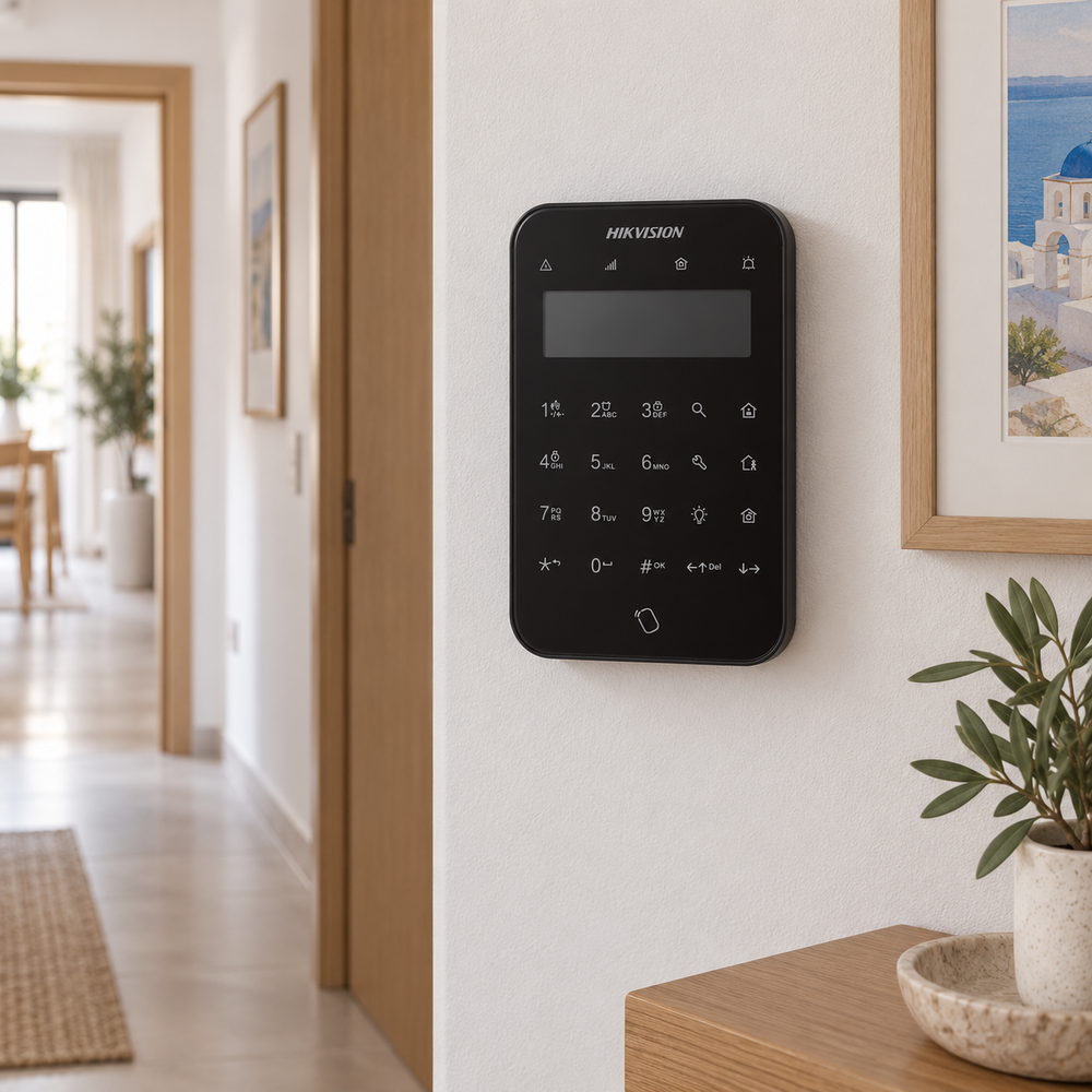 Hikvision DS-PK1-LT-WE Black — ενδεικτική απεικόνιση τοποθέτησης