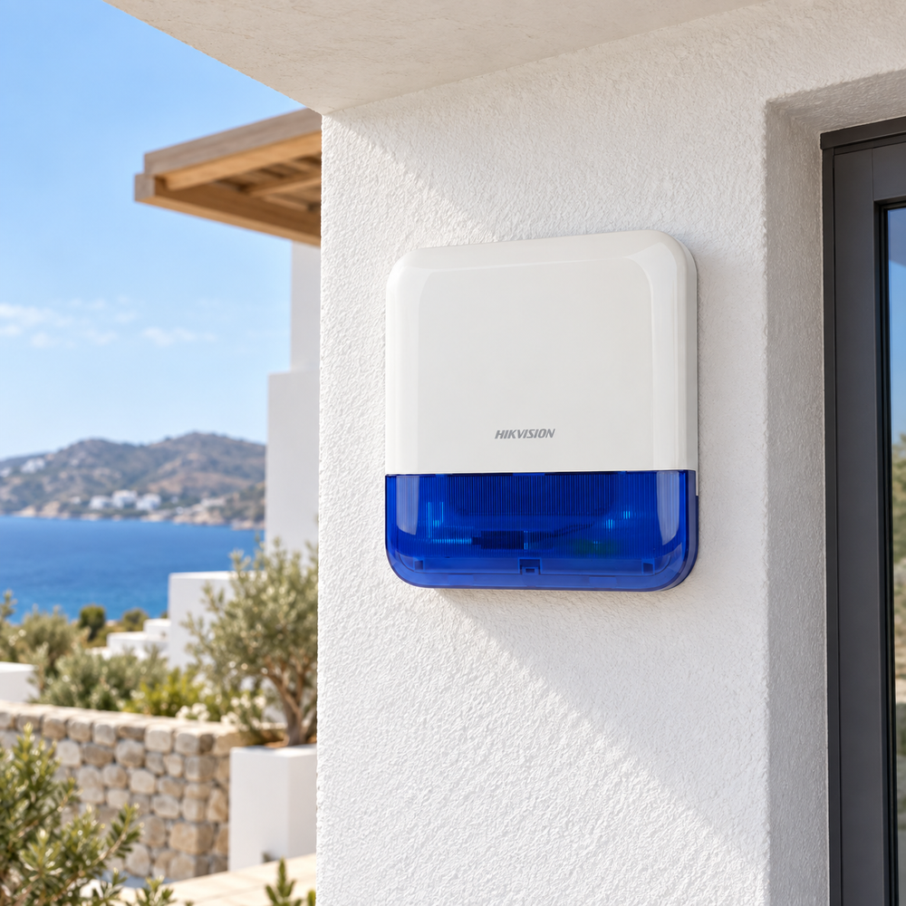 Hikvision DS-PS1-E-WE/Blue — ενδεικτική απεικόνιση τοποθέτησης
