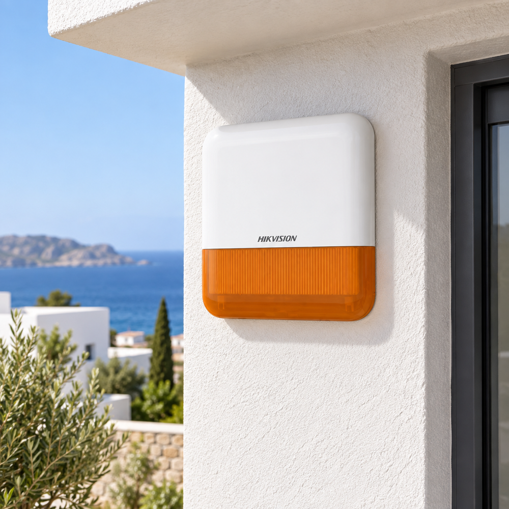 Hikvision DS-PS1-E-WE/Orange — ενδεικτική απεικόνιση τοποθέτησης