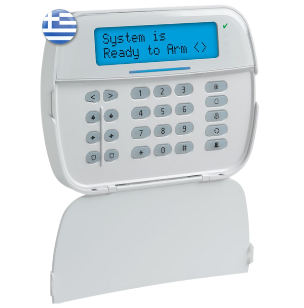 DSC HS2LCDPROE6 Ενσύρματο Πληκτρολόγιο LCD PowerSeries Pro, Λευκό