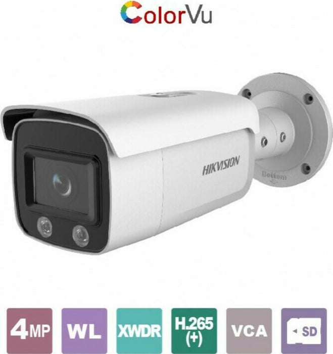 Hikvision DS-2CD2T47G2-L(C) IP Κάμερα Παρακολούθησης 4MP Full HD+ Αδιάβροχη με Φακό 2.8mm