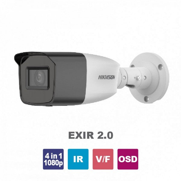 HIKVISION DS-2CE19D0T-VFIT3F(C) Υβριδική Κάμερα Bullet 2MP, με φακό Varifocal 2.7-13.5mm και IR40m